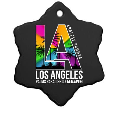 Los Angeles Endless Summer Ceramic Star Ornament