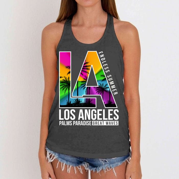 Los Angeles Endless Summer Women's Knotted Racerback Tank