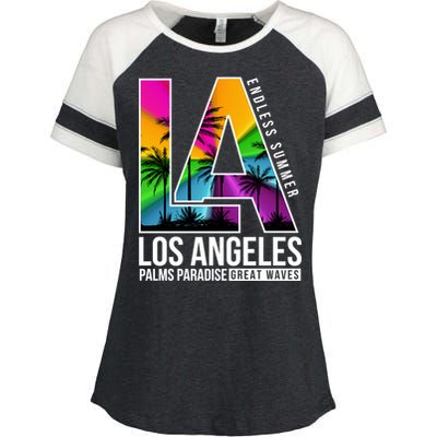 Los Angeles Endless Summer Enza Ladies Jersey Colorblock Tee