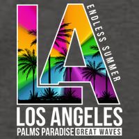 Los Angeles Endless Summer Vector Backpack