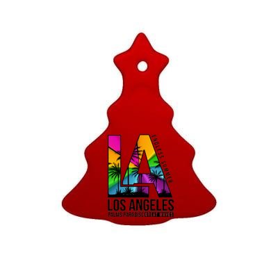 Los Angeles Endless Summer Ceramic Tree Ornament