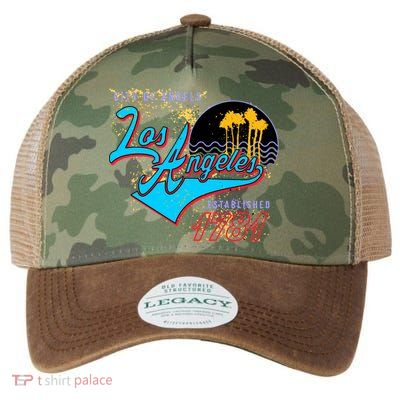 Los Angeles Est 1781 Retro Legacy Tie Dye Trucker Hat