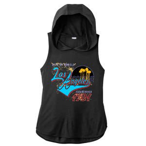 Los Angeles Est 1781 Retro Ladies PosiCharge Tri-Blend Wicking Draft Hoodie Tank