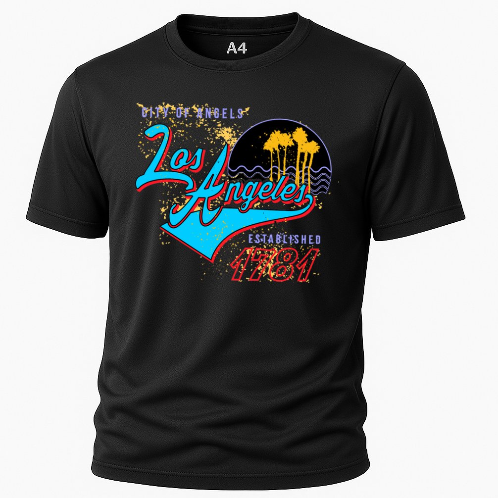 Los Angeles Est 1781 Retro Cooling Performance Crew T-Shirt