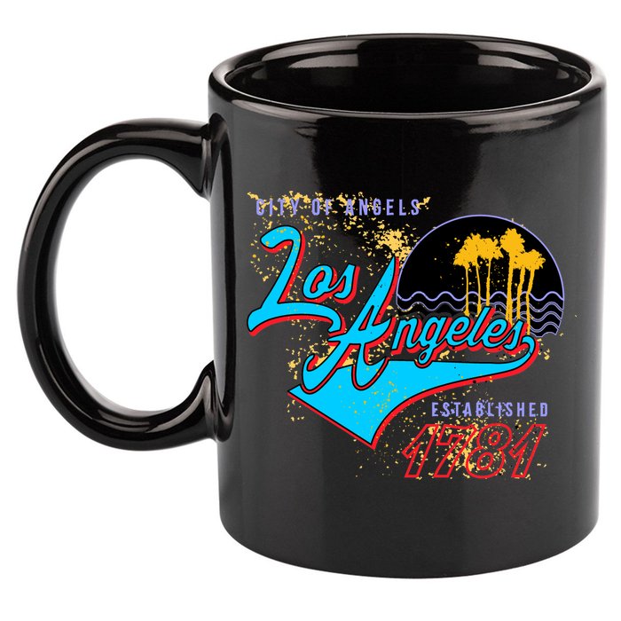 Los Angeles Est 1781 Retro 11oz C Handle Ceramic Mug