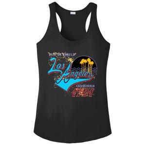 Los Angeles Est 1781 Retro Ladies PosiCharge Competitor Racerback Tank