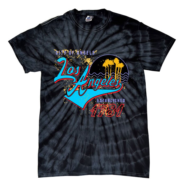 Los Angeles Est 1781 Retro Tie-Dye T-Shirt