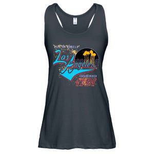 Los Angeles Est 1781 Retro Ladies Essential Flowy Tank