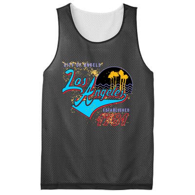 Los Angeles Est 1781 Retro Mesh Reversible Basketball Jersey Tank