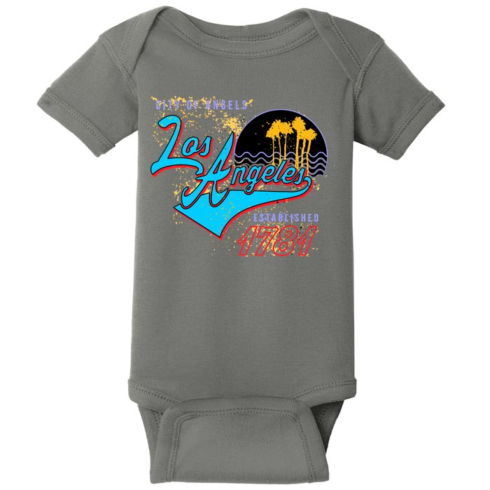 Los Angeles Est 1781 Retro Baby Bodysuit