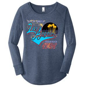 Los Angeles Est 1781 Retro Women's Perfect Tri Tunic Long Sleeve Shirt