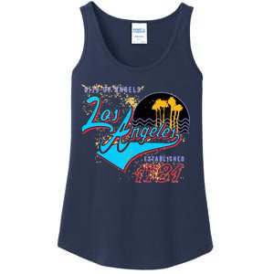 Los Angeles Est 1781 Retro Ladies Essential Tank