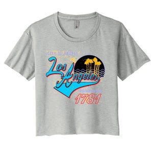 Los Angeles Est 1781 Retro Women's Crop Top Tee