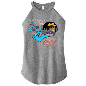 Los Angeles Est 1781 Retro Women's Perfect Tri Rocker Tank