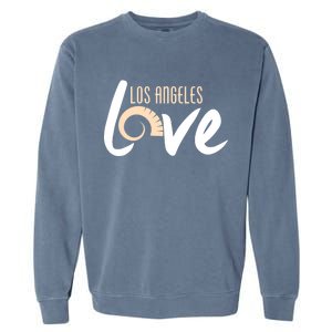 Los Angeles Love Football Fan Garment-Dyed Sweatshirt