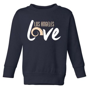 Los Angeles Love Football Fan Toddler Sweatshirt