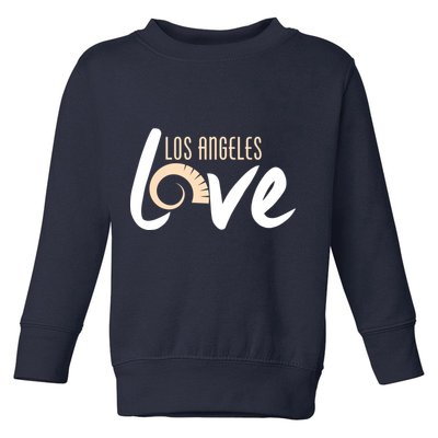 Los Angeles Love Football Fan Toddler Sweatshirt