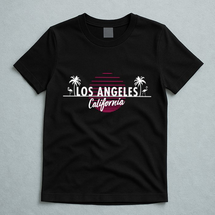 Los Angeles Retro Palm Trees T-Shirt
