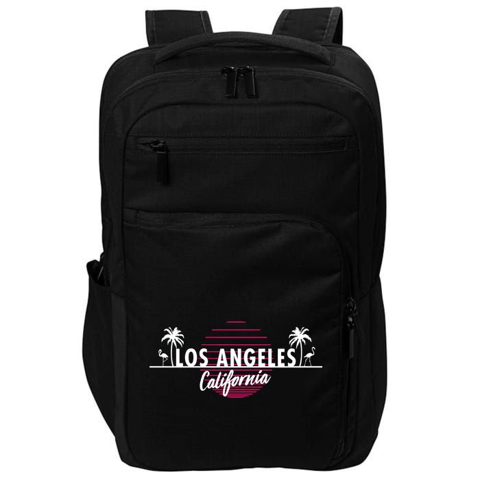 Los Angeles Retro Palm Trees Impact Tech Backpack
