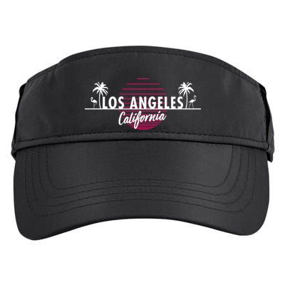 Los Angeles Retro Palm Trees Adult Drive Performance Visor