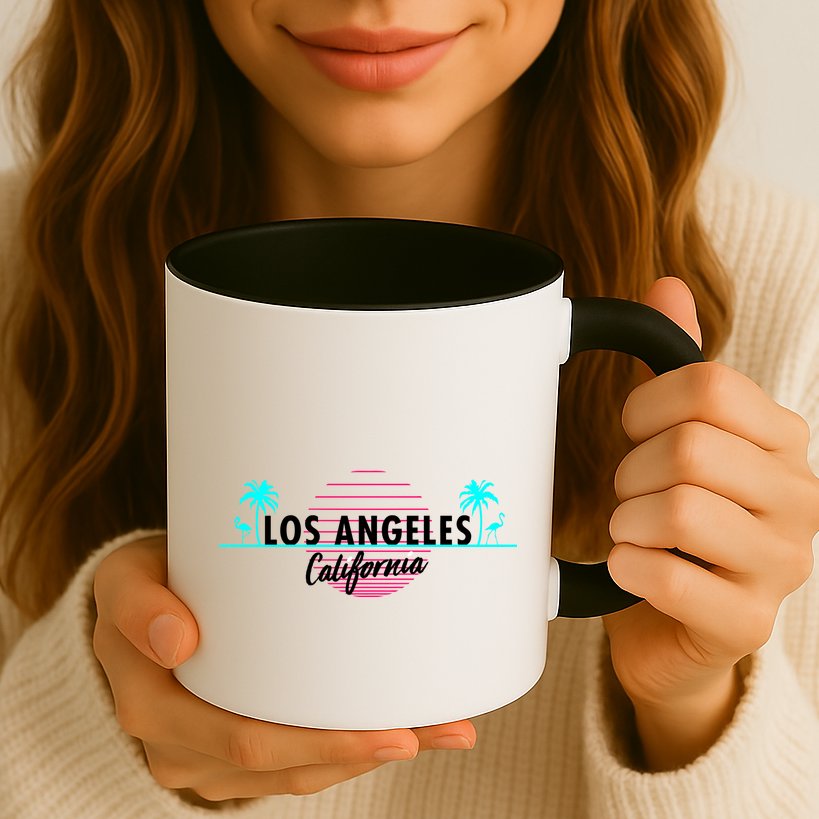 Los Angeles Retro Palm Trees Mug