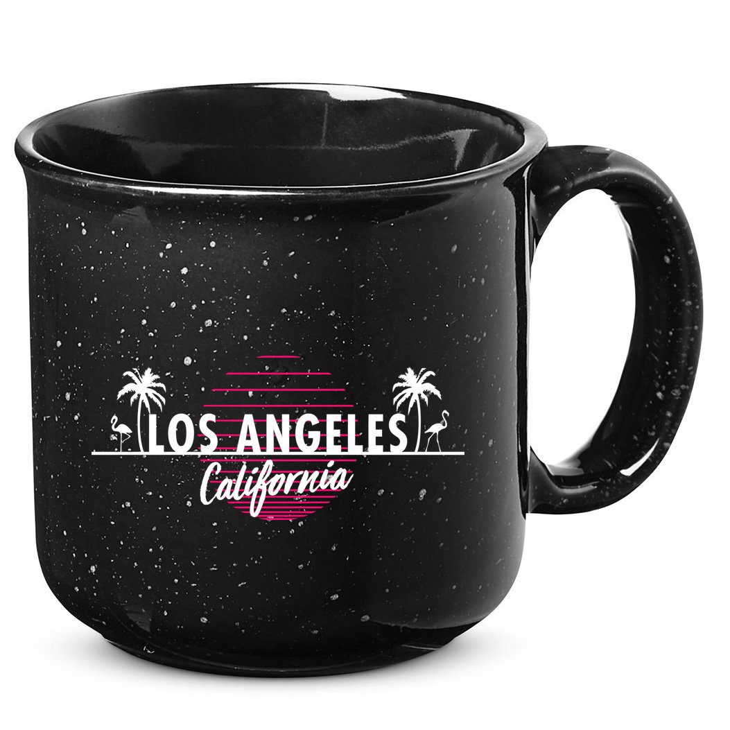 Los Angeles Retro Palm Trees 15oz Campfire Ceramic Mug