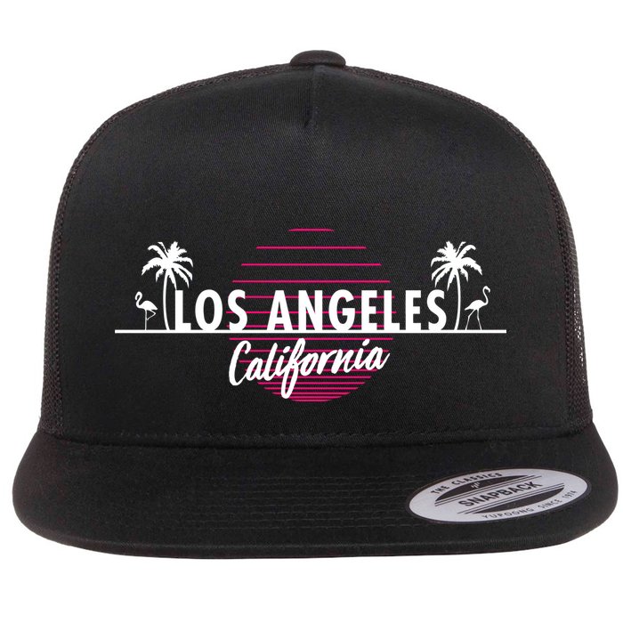 Los Angeles Retro Palm Trees Flatbill Hat