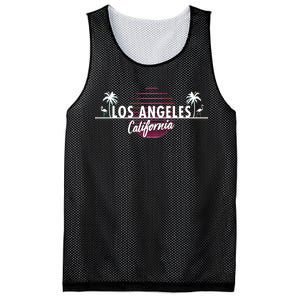 Los Angeles Retro Palm Trees Mesh Reversible Basketball Jersey Tank