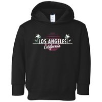 Los Angeles Retro Palm Trees Toddler Hoodie