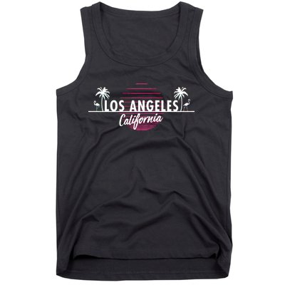 Los Angeles Retro Palm Trees Tank Top