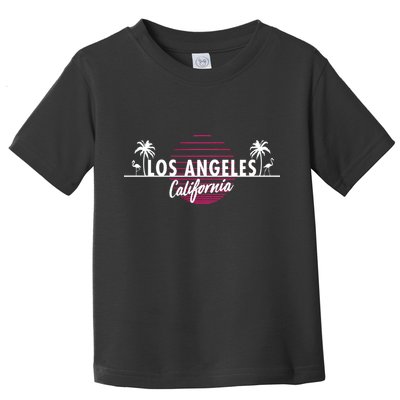 Los Angeles Retro Palm Trees Toddler T-Shirt