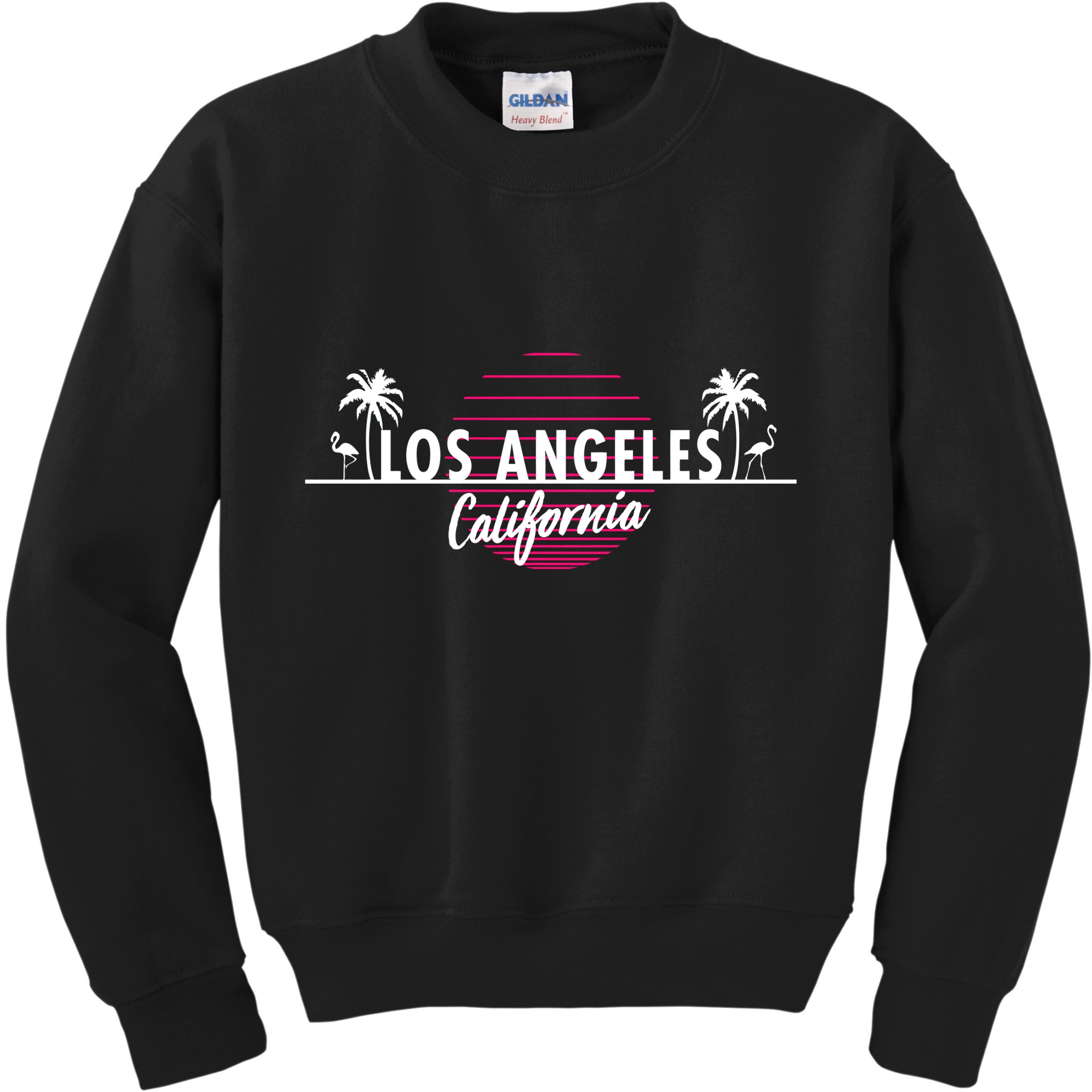 Los Angeles Retro Palm Trees Kids Sweatshirt
