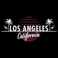 Los Angeles Retro Palm Trees Wool Snapback Cap