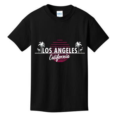 Los Angeles Retro Palm Trees Kids T-Shirt