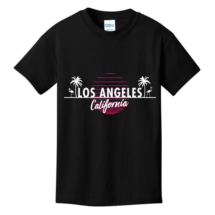Los Angeles Retro Palm Trees Kids T-Shirt