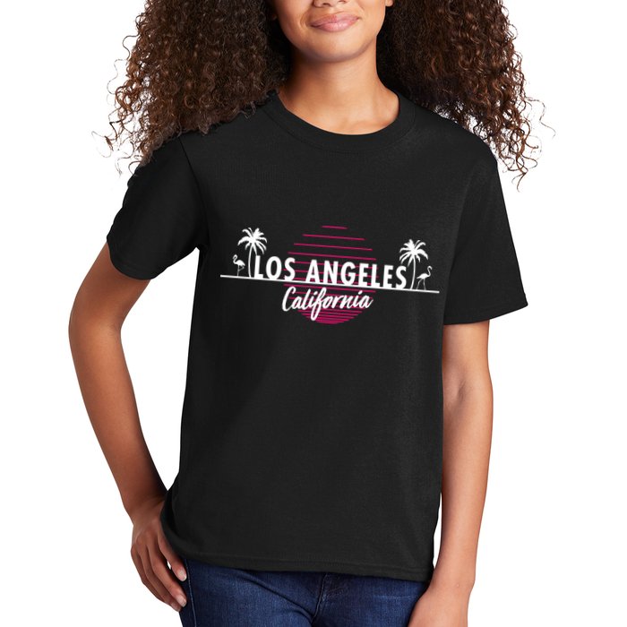 Los Angeles Retro Palm Trees Kids T-Shirt