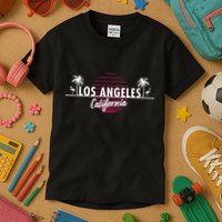 Los Angeles Retro Palm Trees Kids T-Shirt