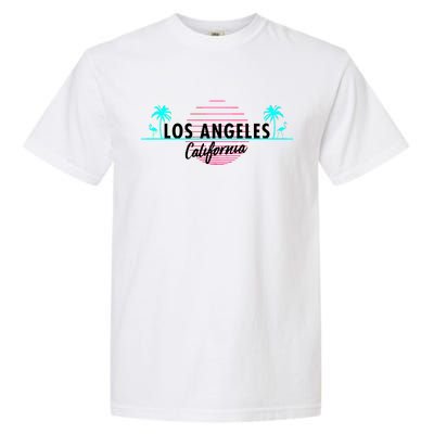 Los Angeles Retro Palm Trees Garment-Dyed Heavyweight T-Shirt