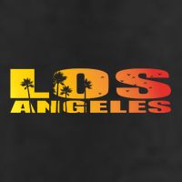 Los Angeles Retro Sunset 7 Panel Mesh Trucker Snapback Hat