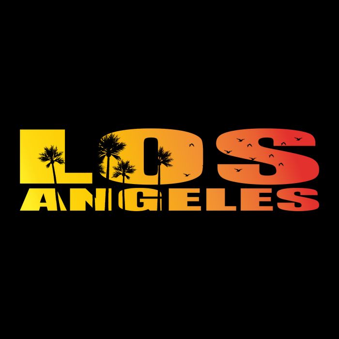 Los Angeles Retro Sunset USA-Made Doggie Bandana