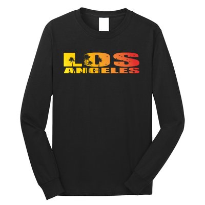 Los Angeles Retro Sunset Long Sleeve Shirt