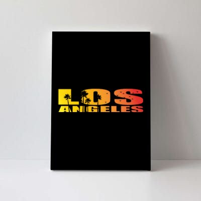 Los Angeles Retro Sunset Canvas