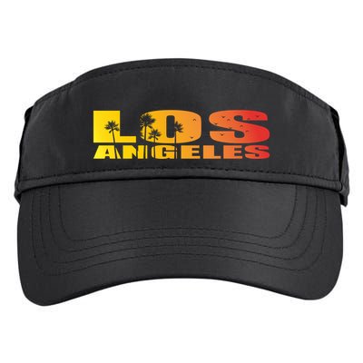 Los Angeles Retro Sunset Adult Drive Performance Visor