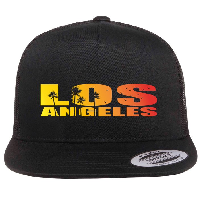 Los Angeles Retro Sunset Flatbill Hat