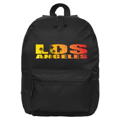 Los Angeles Retro Sunset 16 in Basic Backpack