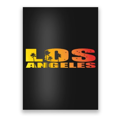 Los Angeles Retro Sunset Poster