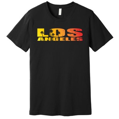 Los Angeles Retro Sunset Premium T-Shirt