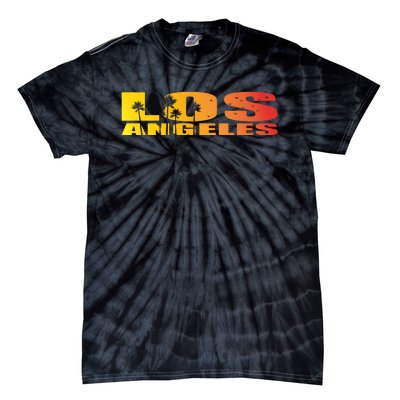 Los Angeles Retro Sunset Tie-Dye T-Shirt