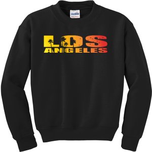 Los Angeles Retro Sunset Kids Sweatshirt