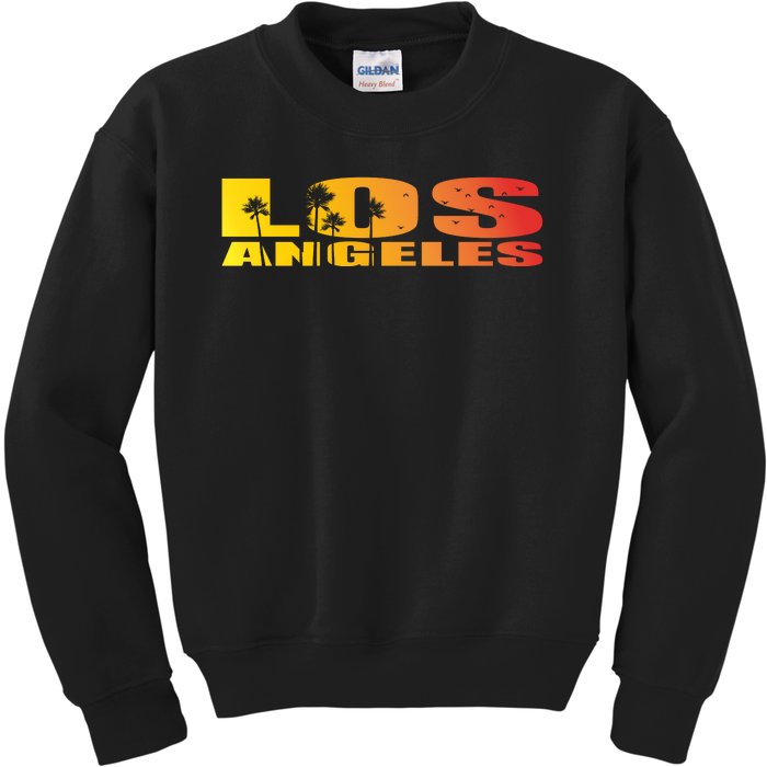 Los Angeles Retro Sunset Kids Sweatshirt